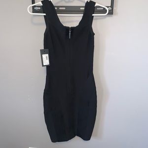 Black Marciano Kandice Bandage Dress